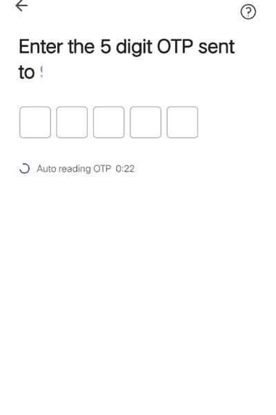 Enter the one time password in your PhonePe UPI App