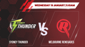 Sydney Thunder vs Melbourne Renegades Betting Tips & Predictions BBL 2021-22