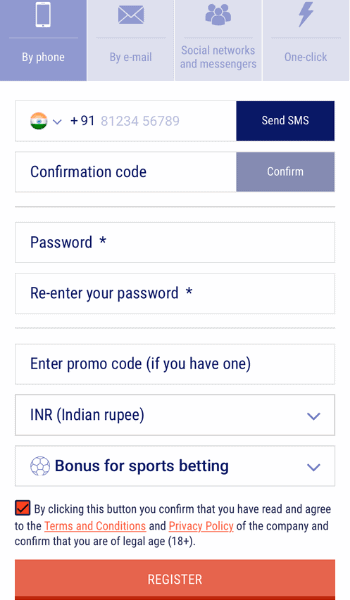 Screenshot of where you account details in the sign-up process at PariPesa